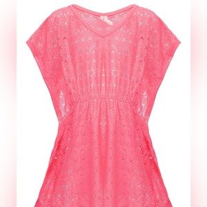 Wonder Nation Pink Lace Swim Cover